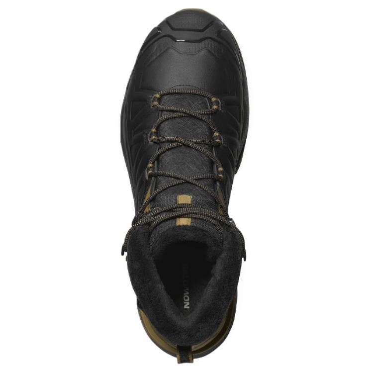 SALOMON X Ultra Slip Resistant, Abrasion Resistant, Waterproof Mid top Hiking Shoes Men’s Black Green