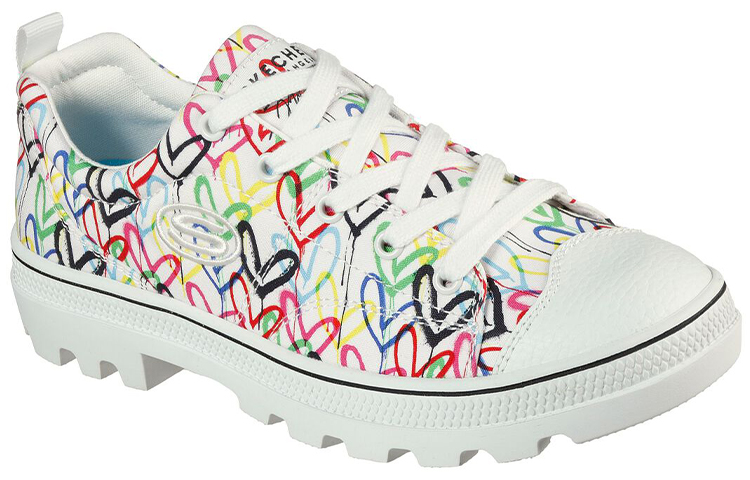 Женские кеды Skechers Roadies Hashtag Lov (бело-разноцветные) — 白彩 — фото 3
