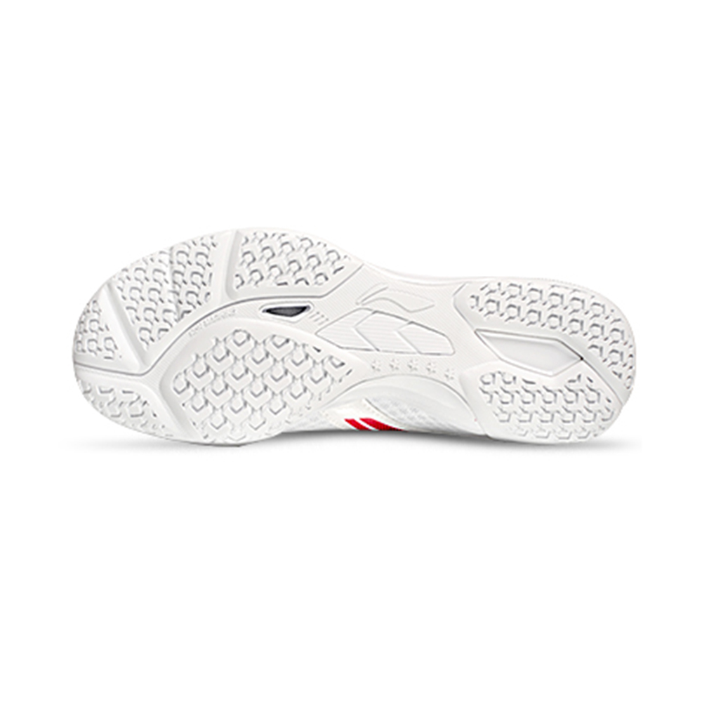 Li Ning Cushioning Abrasion Resistant Slip Resistant Low top Table Tennis Training Shoes Unisex White Red
