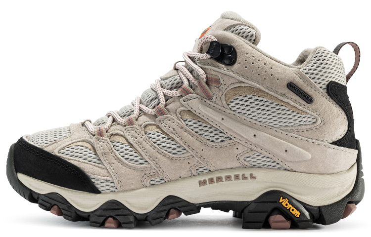 Женские ботинки MERRELL MOAB 3 MID WP (бело-серо-черные)