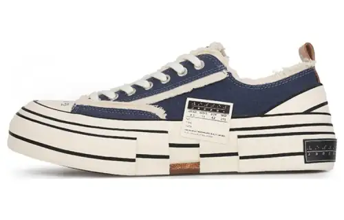 VESSEL G.O.P. Lows Navy Low top Canvas Shoes Unisex Marine Blue
