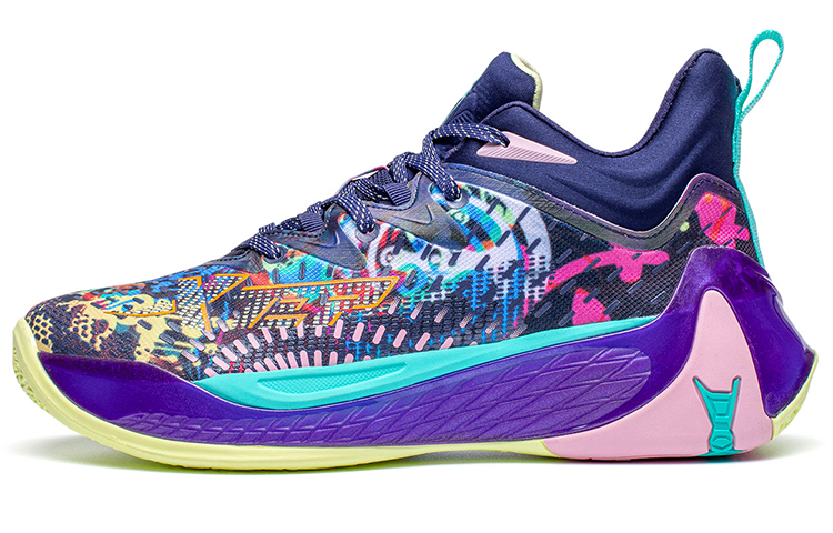 XTEP Monster 3.0 Mid top Performance Basketball Shoes Men’s Purple