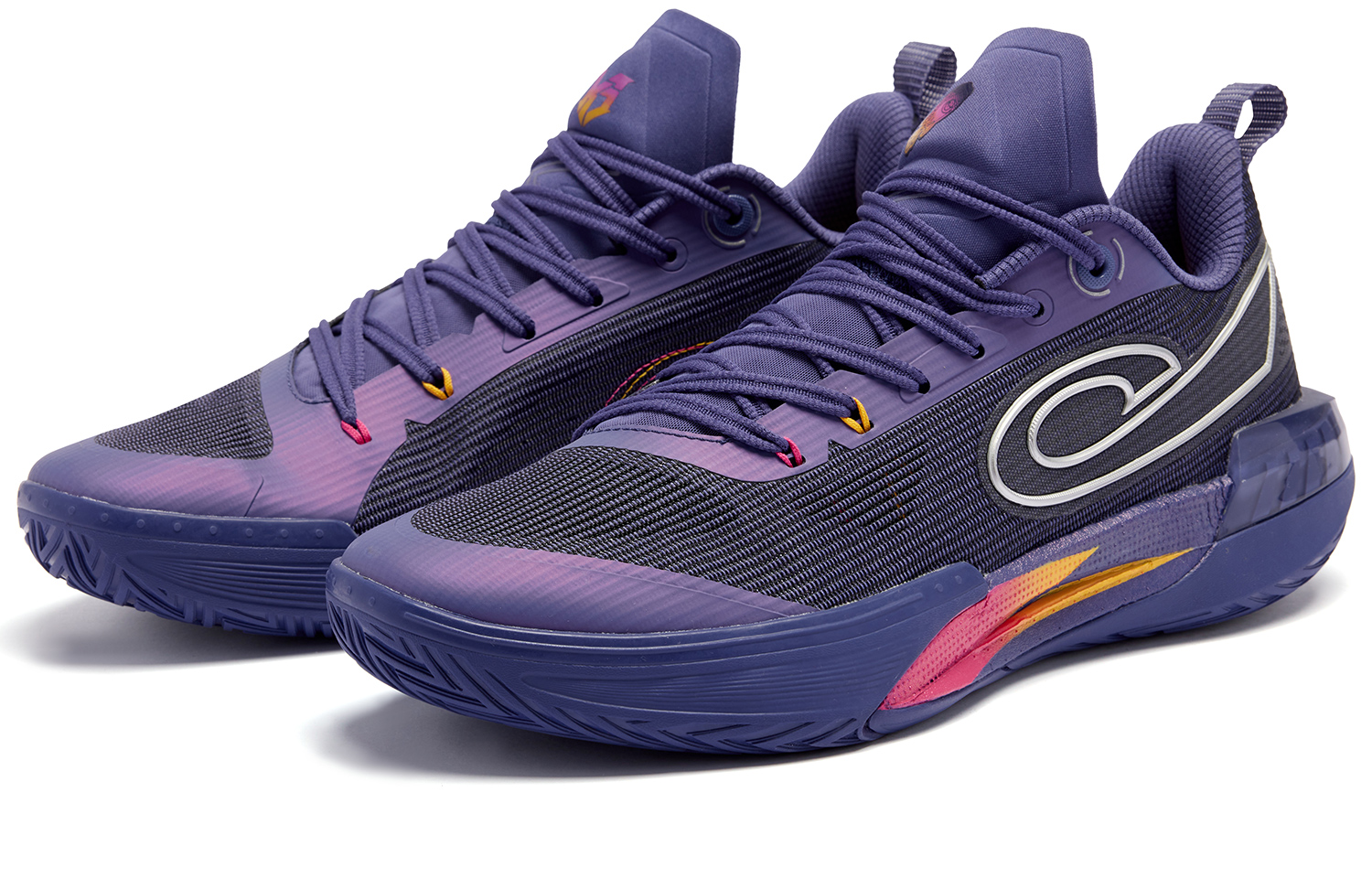 QIAODAN Thorn 8 PRO Basketball Shoes Men’s Low Top Twilight Purple Mulberry Purple