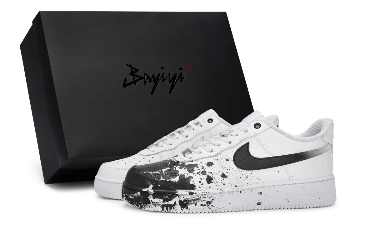 Nike Air Force 1 811 Manufacturing, Ink Wash On Site Mismatched, Special Shoe Box Abrasion Resistant Low top