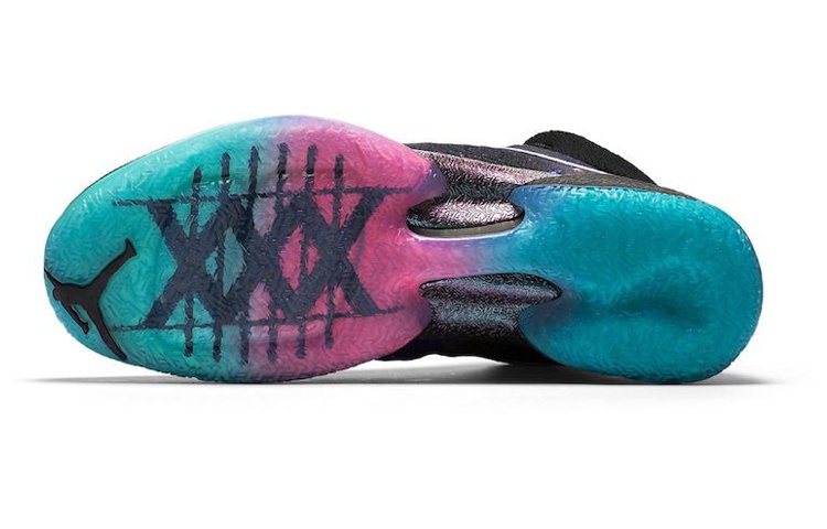Мужские кроссовки Jordan Air Jordan 30 Quai 54 Cosmos OG (черно-сине-белые) — Чёрный / синий / белый — фото 6