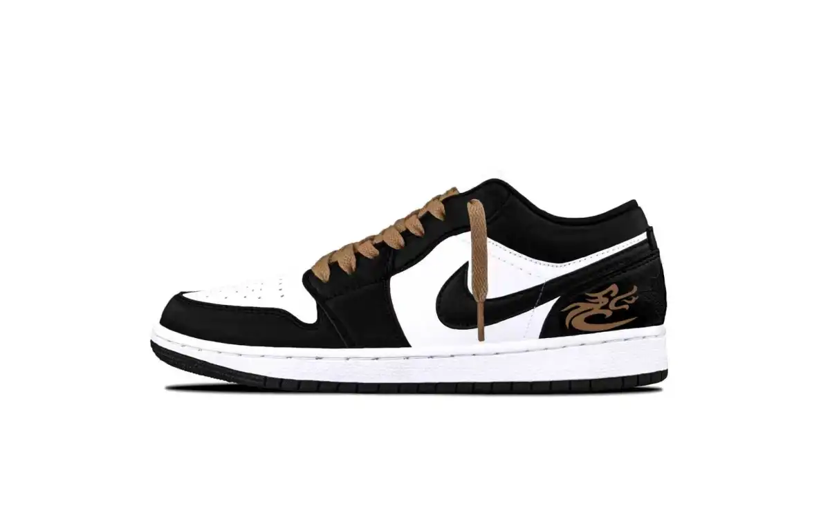 Jordan Air Jordan 1 Bronze Phantom Cushioning, Wear Resistant Low top Vintage Basketball Shoes Unisex