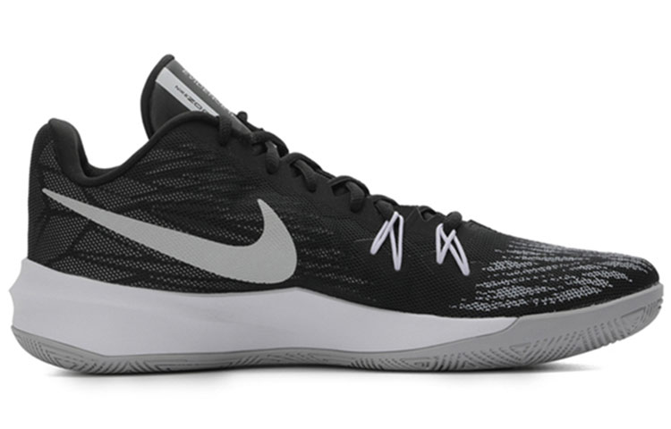 Мужские кроссовки Nike Zoom Evidence 2 (черно-белые) — Чёрный / белый / серый — фото 2