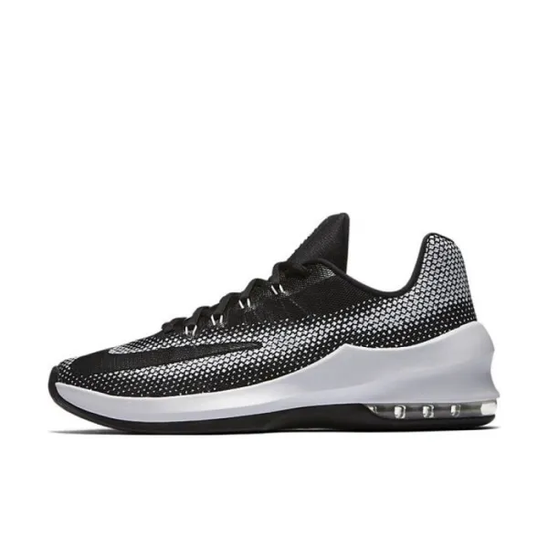 Nike Air Max Infuriate Cushioning, Wear Resistant Mid top Basketball Shoes Men's Black White
