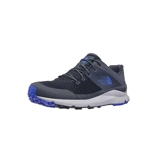THE NORTH FACE Dry And Comfortable Waterproof Grip Low top Hiking Shoes Men's Gray Blue