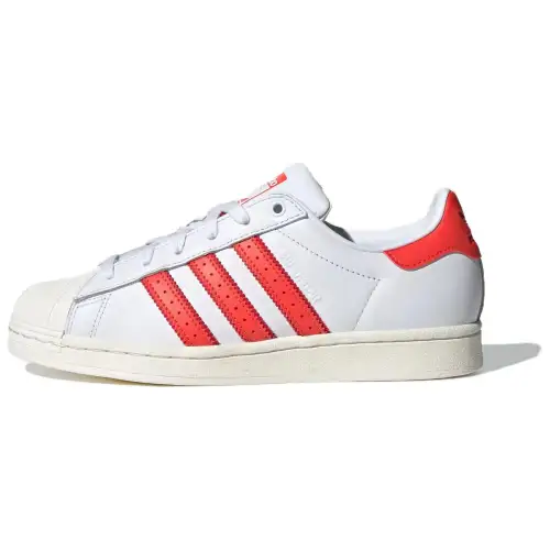 Superstar Wmns Adidas Originals 'White Bright Red' Women's