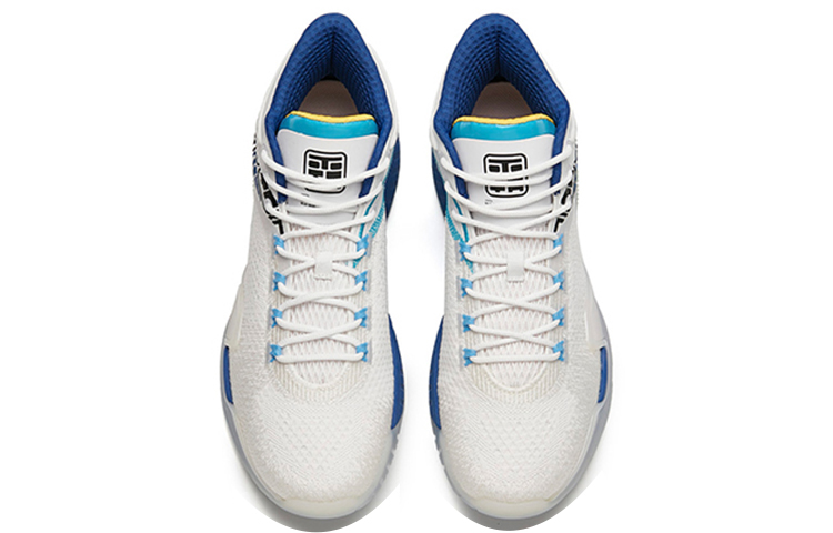 ANTA Basketball Collection Basketball Shoes Men’s Mid Top Anta White/Spectrum Blue/Black