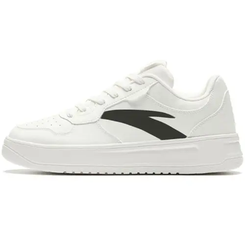 Anta Slip Resistant Cushioning Abrasion Resistant Low top Skateboard Shoes Men's White