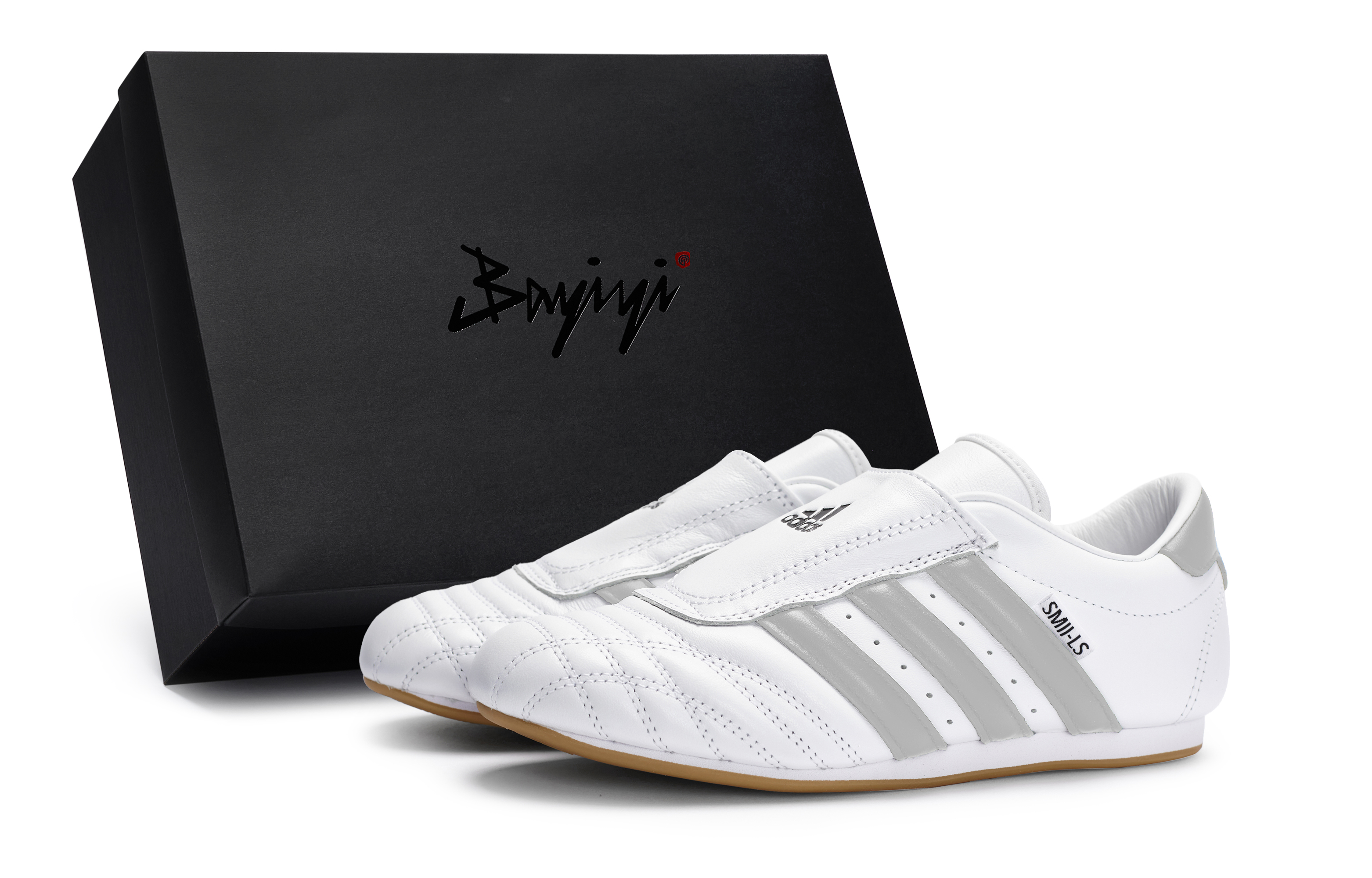Adidas Originals Taekwondo Slip Resistant Abrasion Resistant Coverage Low top Training Shoes Unisex White Gray