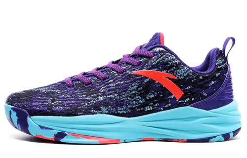 Anta Fabric Cushioning Slip Resistant Abrasion Resistant Low top Basketball Shoes Men's