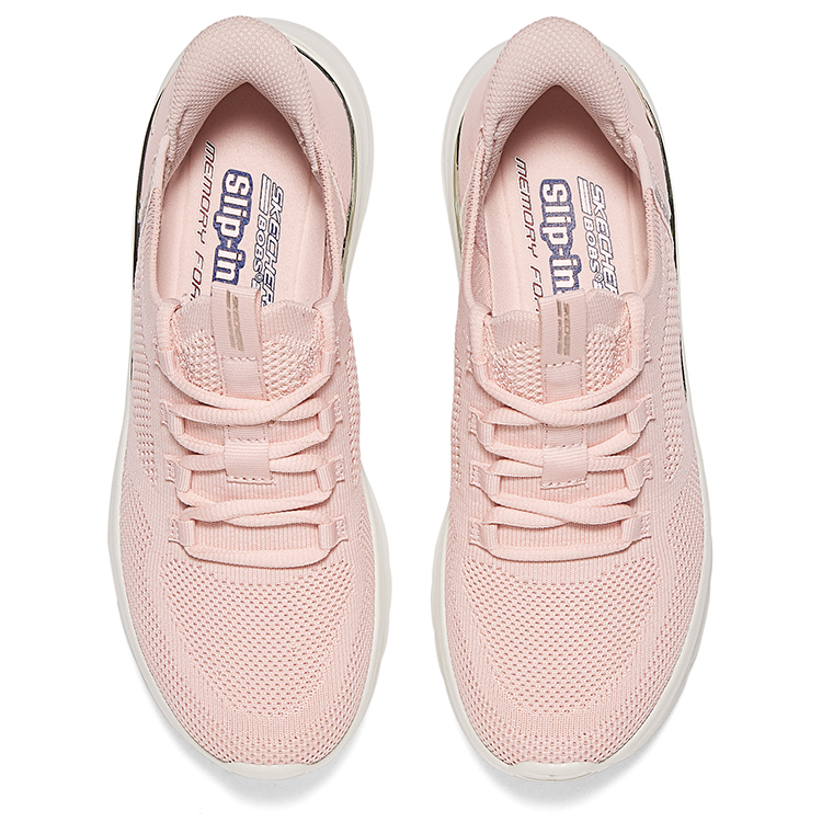 Skechers Bob’s Breathable, Abrasion Resistant, Lightweight Low top Training Shoes Women’s Light Pink