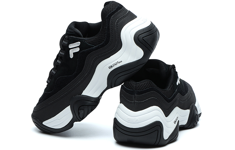 FILA FUSION HERITAGE BASKETBALL Handle Low top Vintage Basketball Shoes Women’s Black White