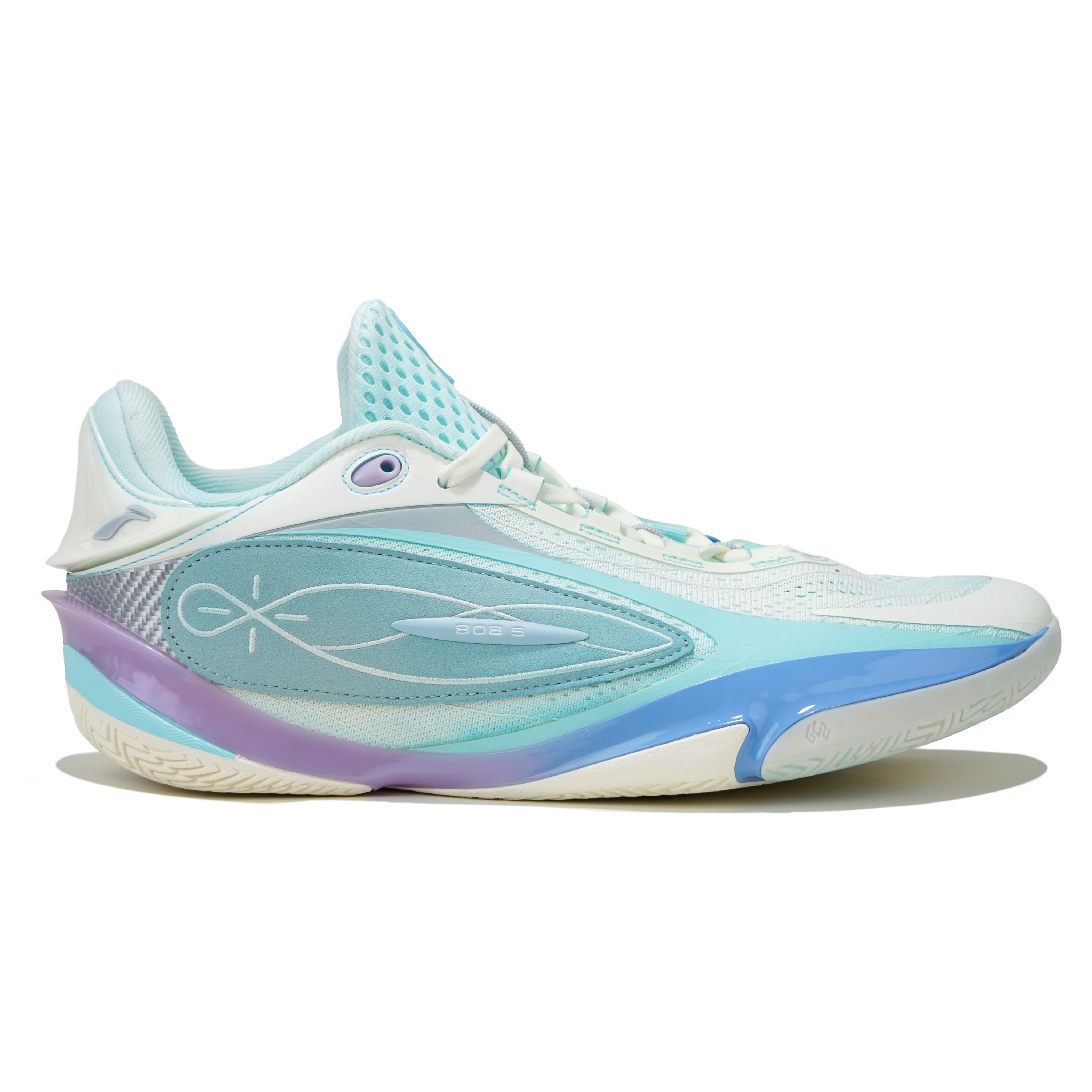 Li Ning Wade 808 5 ULTRA Low top Basketball Shoes Men’s Blue Pink Mismatched