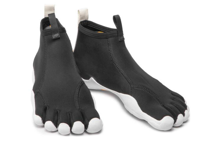 Vibram Five Fingers Shoes Abrasion Resistant Lightweight Breathable Slip Resistant Mid top Training Shoes Men’s Black