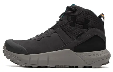 Under Armour Ua Micro G Valsetz Trek Mid Leather Waterproof Tactical Boots 'Grey'