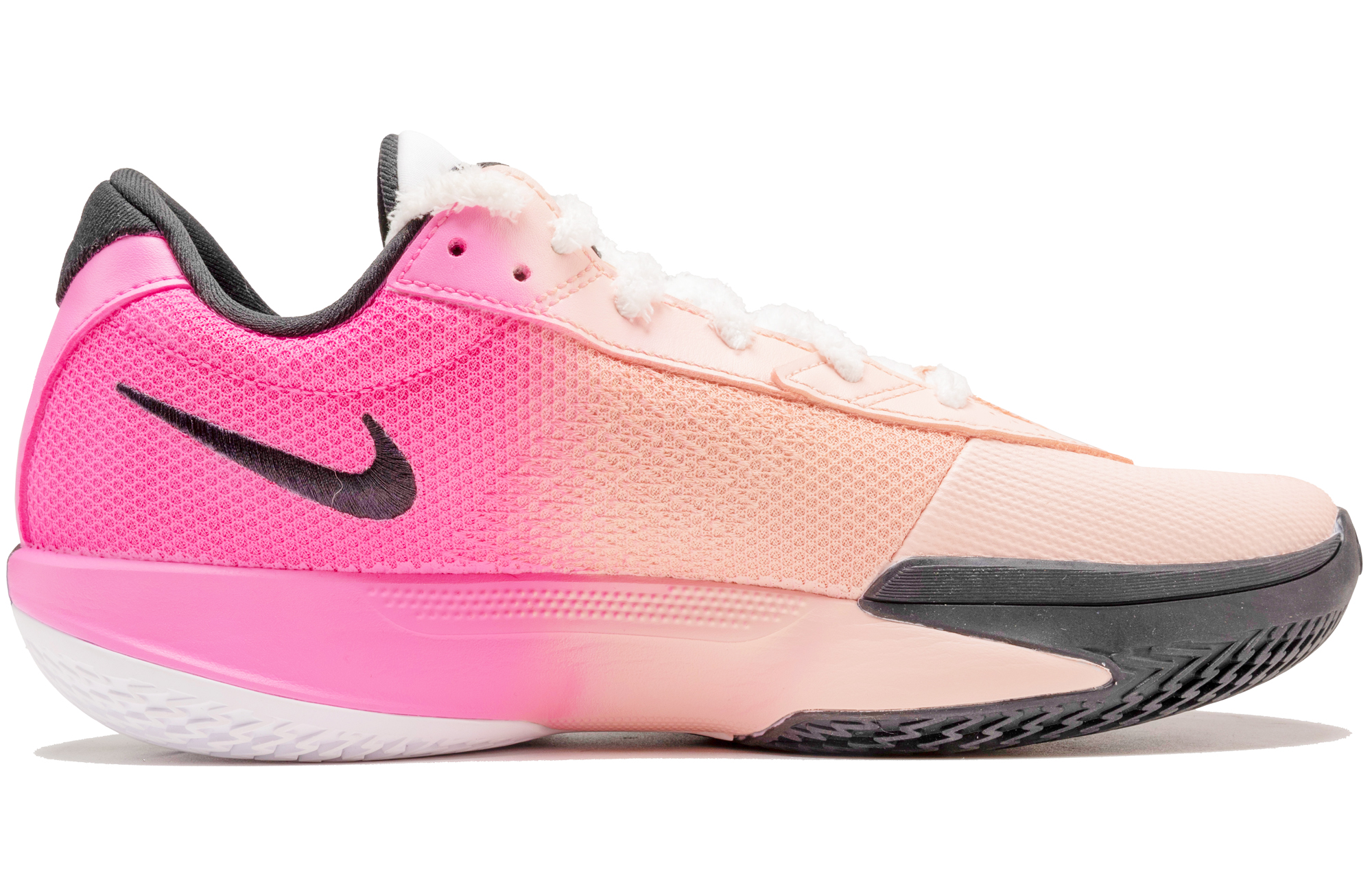 Nike Air Zoom G.T. Cut Academy Cushioning Abrasion Resistant Breathable Low top Basketball Shoes Unisex Pink White