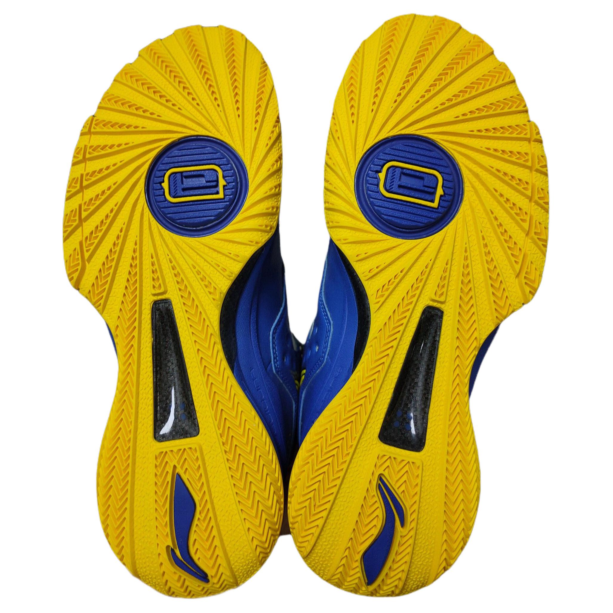 Li Ning Cushioning, Wear Resistant High top Basketball Shoes Unisex Blue