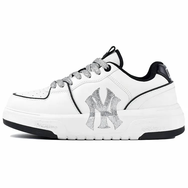 MLB Chunky Liner White Fox Low top Skateboard Shoes Unisex Black White Silver