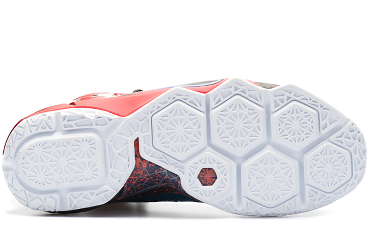 Мужские кроссовки Nike Lebron 12 What The LeBron 12 (сине-красный) — 多/彩色/幻影/多/彩色 — фото 5