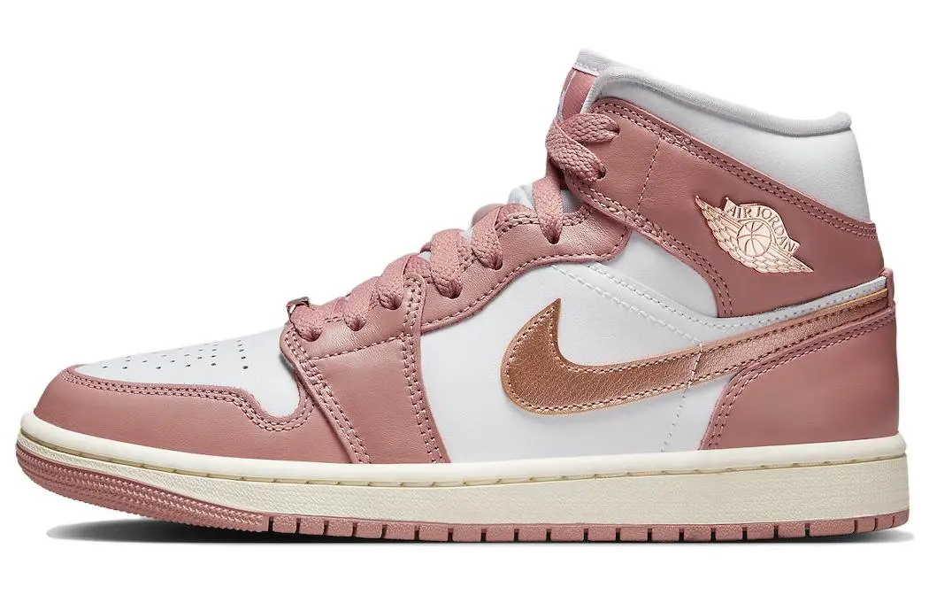 Jordan 1 Mid Se Red Stardust Women's