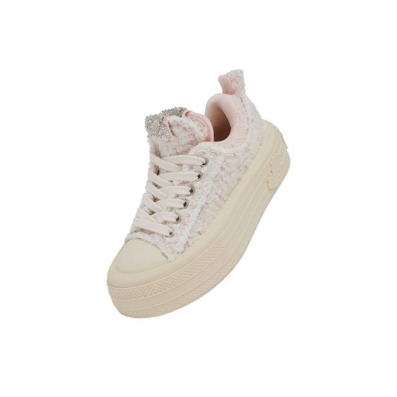 Foreshadow Double Uni1.0 Low top Canvas Shoes Women's White Lover