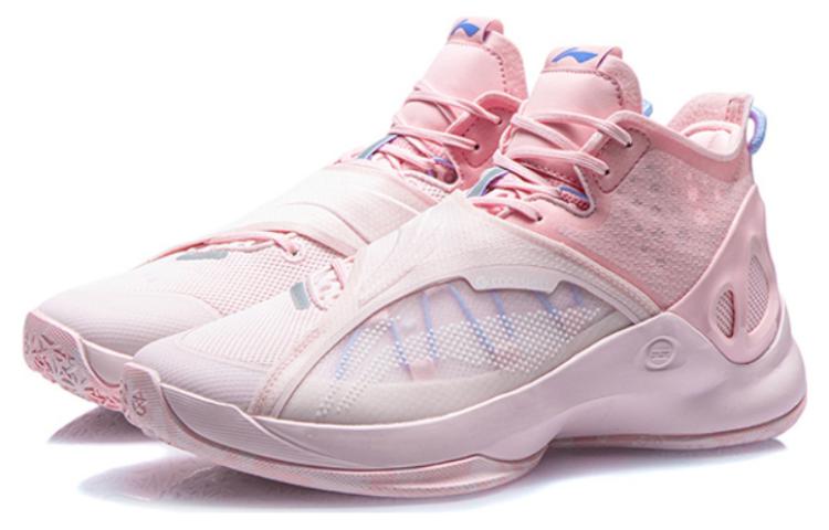 Li Ning Cicada Wing Basketball Shoes Men’s Mid Top Primrose Pink/Light Pink