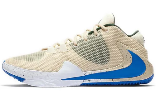 Nike Freak 1 Light Cream practical round toe, shock-absorbing, non-slip, wear-resistant, low-cut basketball shoes, same style for men and women, cream white