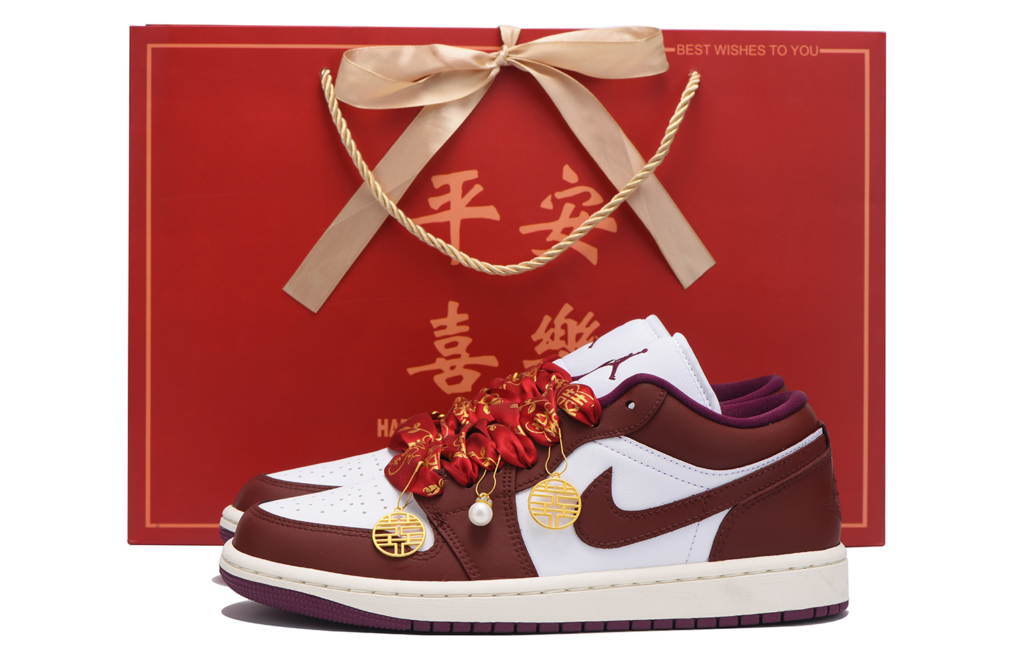 Jordan Air Jordan 1 Slip Resistant And Abrasion Resistant Coverage Low top Vintage Basketball Shoes Women’s True Red