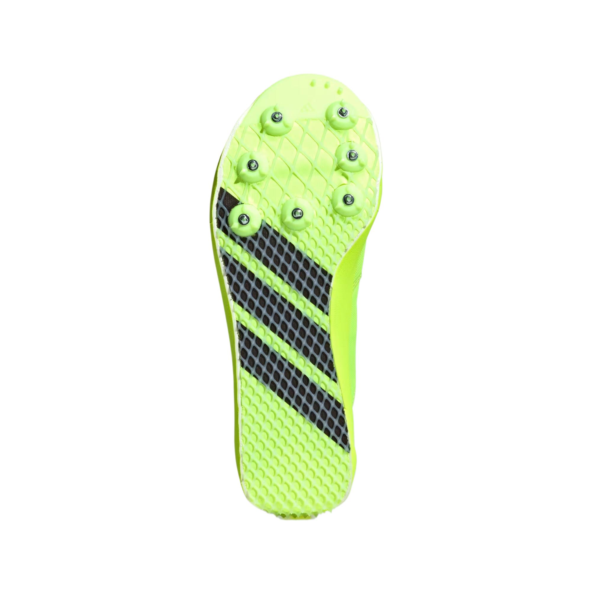 Adidas Adizero TJ/PV Track And Field Lucid Lemon Core Black Silver Metallic