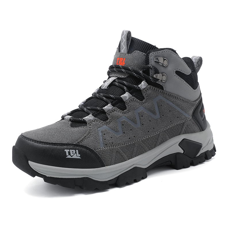 TABOLU Cushioning Slip Resistant Abrasion Resistant High top Hiking Shoes Men’s
