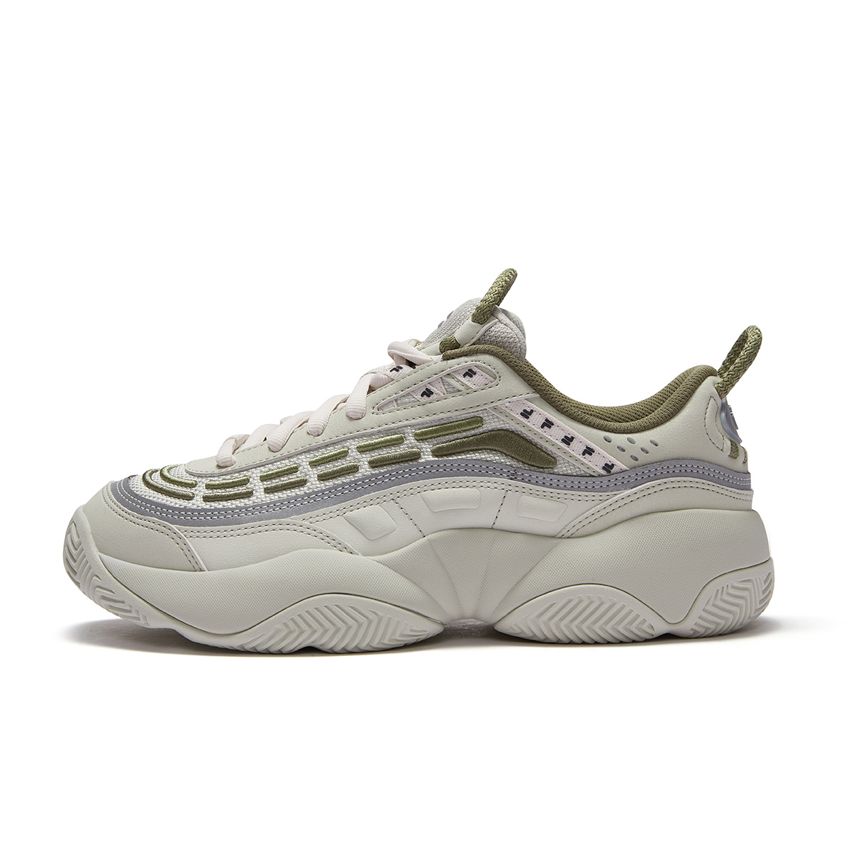 FILA FUSION FIRE Flame Shoes Abrasion Resistant Low top Vintage Basketball Shoes Men’s Silver Gray