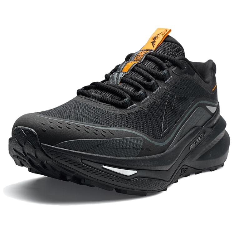 XTEP Wear resistant And Lightweight Low top Hiking Shoes Men’s Black