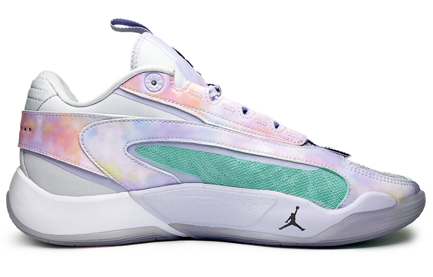 Jordan Luka 2 Spring Green Abrasion Resistant Breathable Moisture Wicking Low top Basketball Shoes Unisex Purple Cyan