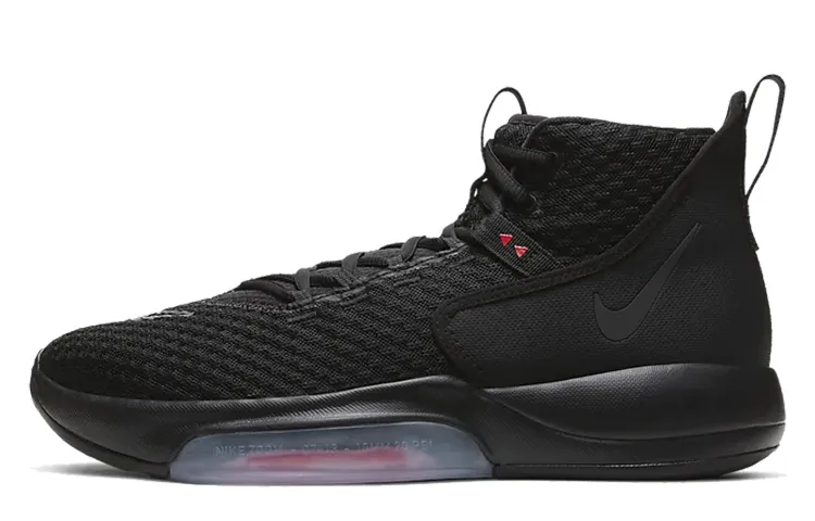 Nike Zoom Rize 1 Mid top Performance Basketball Shoes Men's Black Warrior