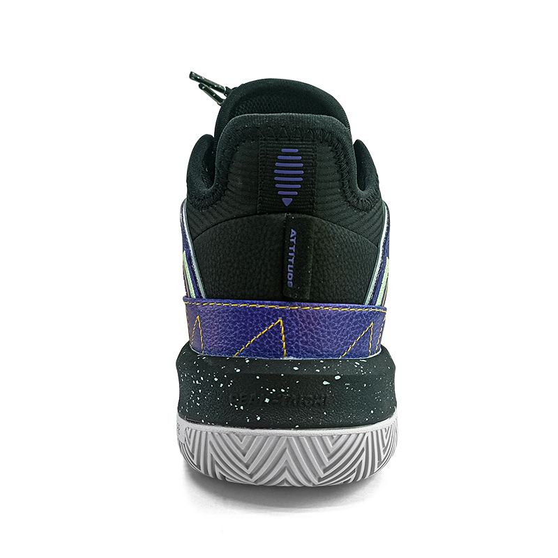 PEAK Taichi, Taichi Triangle Fabric Slip Resistant Abrasion Resistant Mid top Basketball Shoes Men’s Green Black