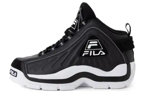FILA Grant Hill 2 Gb Mid top Vintage Basketball Shoes Men's Black White