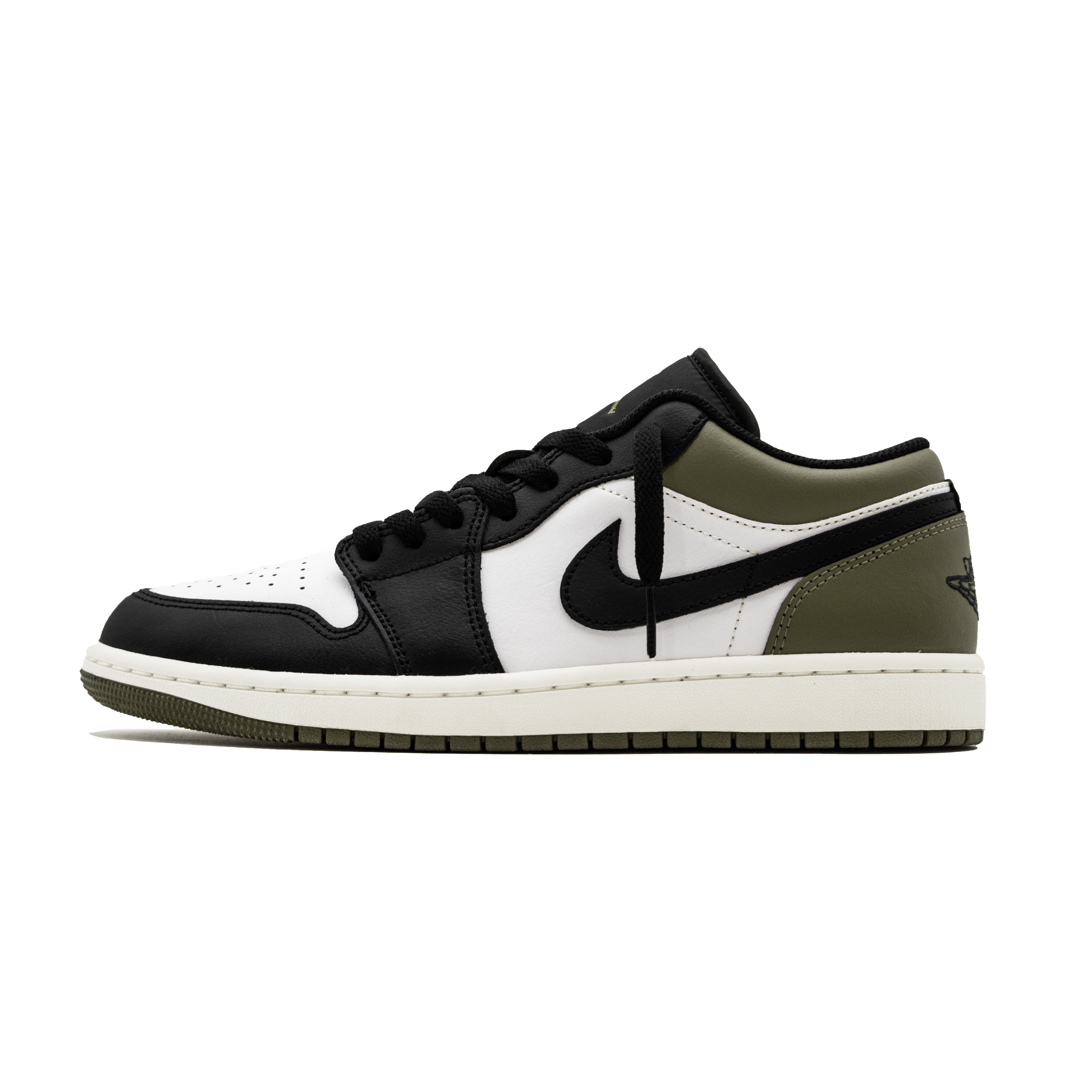 Jordan Air Jordan 1 ‘Obsidian Moss’ Low top Vintage Basketball Shoes Unisex Black Green White
