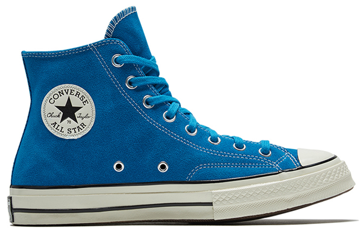 Высокие кеды Converse 1970s Seasonal Color Suede (сине-белые) — Синий / белый — фото 2