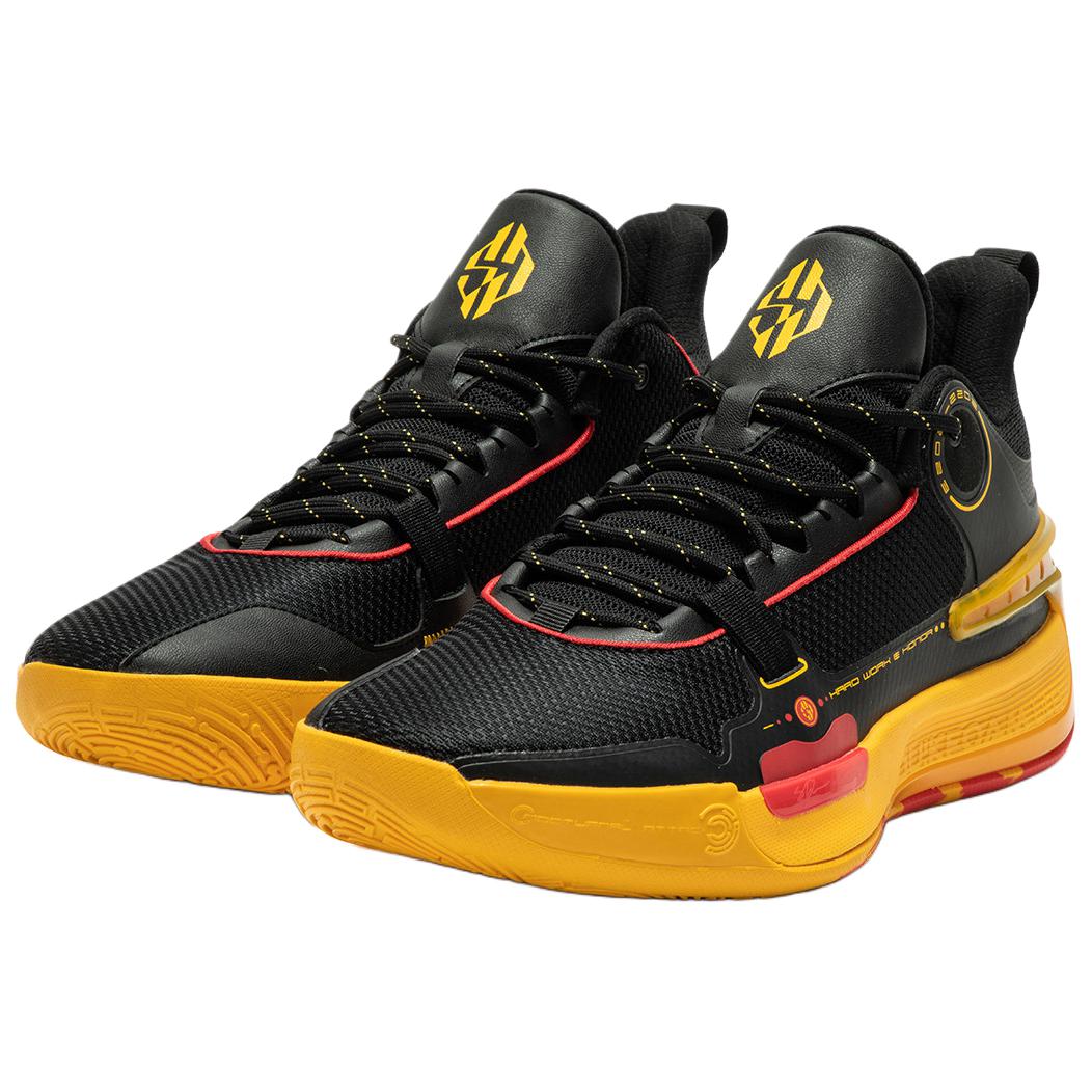 361° Cushioning Low top Basketball Shoes Men’s Black Yellow