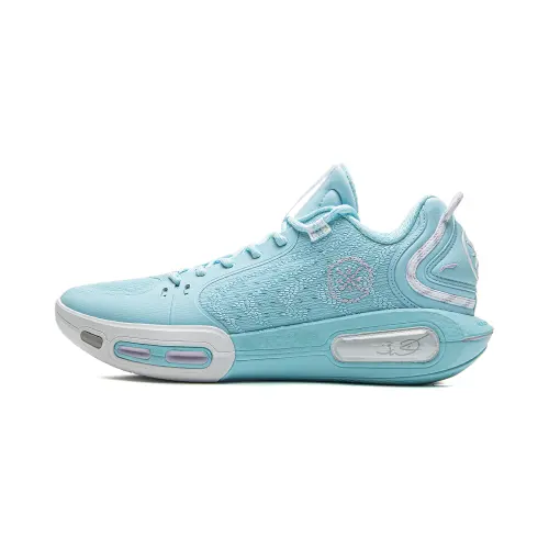 LiNing Wade Phantom 7 Mint Technology Lightweight Flexible Stable Support Wrapped Anti-Twist Low-top Basketball Shoes Men's Icy Blue