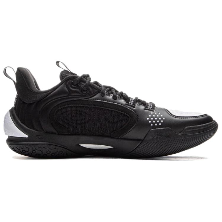 Li Ning Cushioning, Wear Resistant Low top Basketball Shoes Men’s White Black