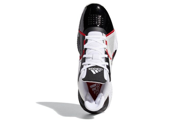 Мужские кроссовки adidas Court Vision 2 (бело-черные) — Белый / чёрный / красный — фото 5