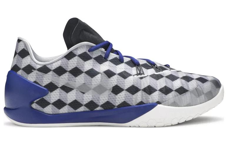 Мужские кроссовки Nike Hyperchase Fragment Geometric (серо-синие) — 狼灰/皇家蓝色/白 — фото 2