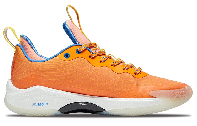 RIGORER Stop Ge 1.0 Basketball Shoes Unisex Low Top Orange Red/Lemon/University Blue