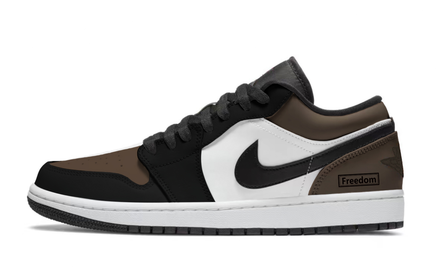 Jordan Air Jordan 1 Reverse, Favor, Box Abrasion Resistant Low top Vintage Basketball Shoes Unisex Black Brown