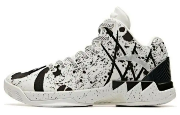 Anta KT1 Abrasion Resistant Breathable Low top Basketball Shoes Men's Black White